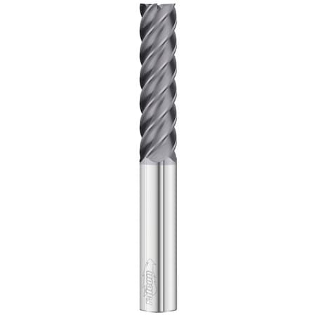Fullerton Tool 5-Flute - 45 Degree Helix - 3845 Falcon Finisher HP End Mills, TIALN, RH Spiral, Square, Extra-Long, 1 38195